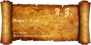 Nagel Zia névjegykártya